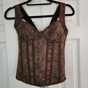 Paisley brown Corset
